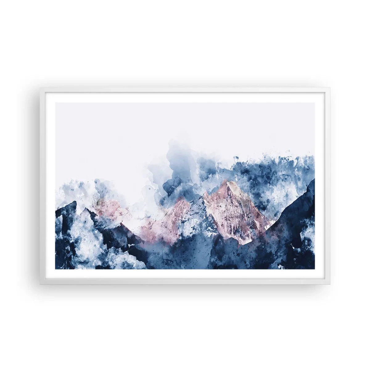 Poster in cornice bianca - Queste si che sono cime! - 91x61 cm