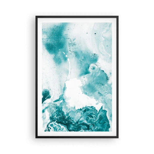 Poster in cornice nera - Palude blu - 61x91 cm