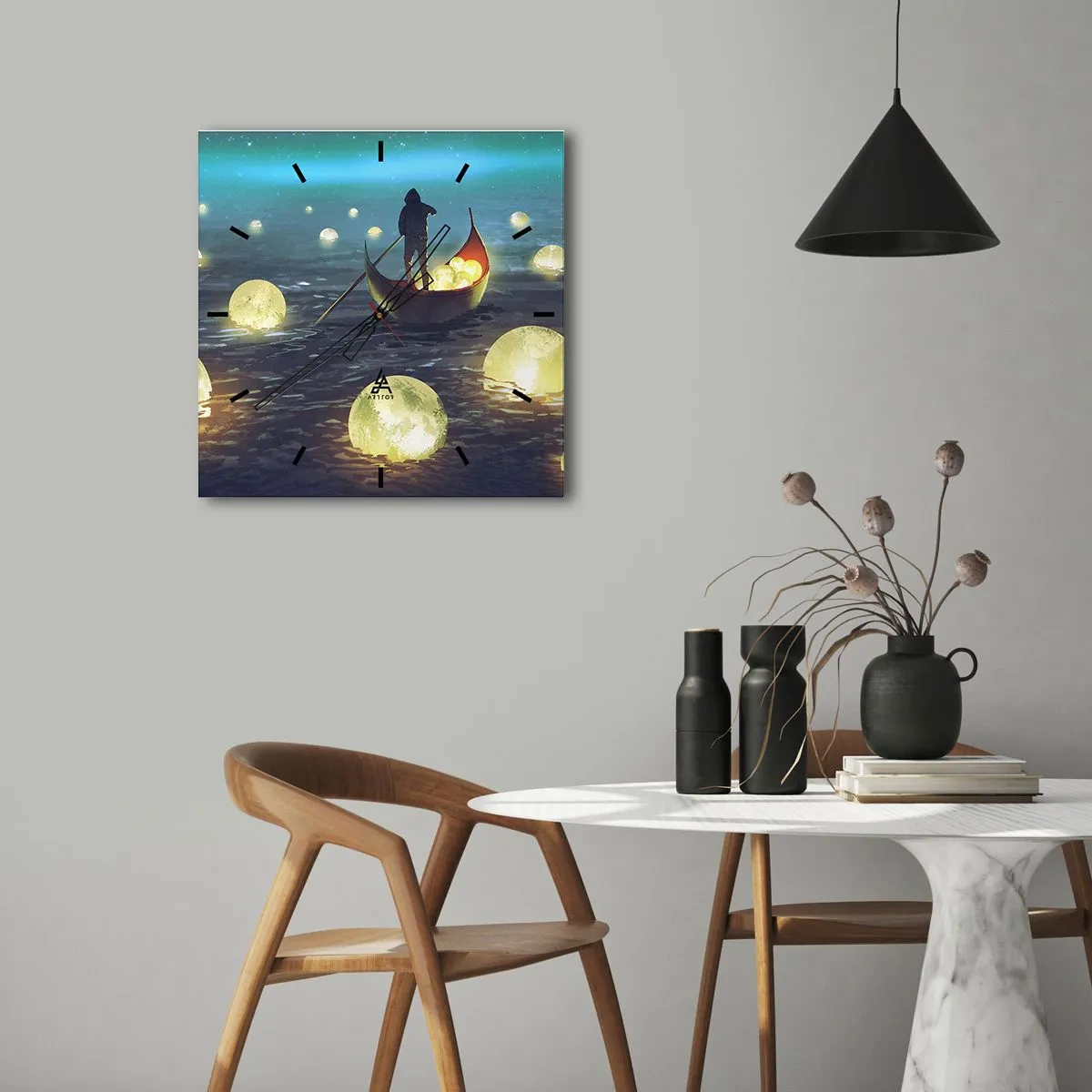 Orologio da parete - Orologio in Vetro - Cose che neanche i filosofi hanno sognato - 40x40 cm