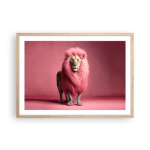 Poster in cornice rovere chiaro - E non mette più paura - 70x50 cm