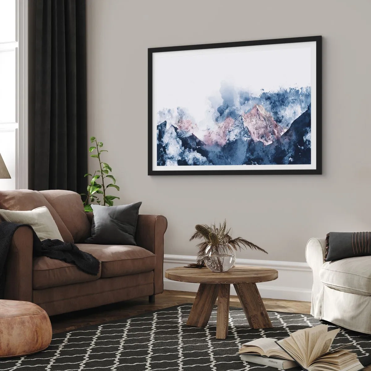 Poster in cornice nera - Queste si che sono cime! - 50x40 cm