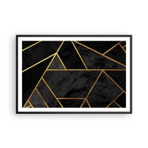 Poster in cornice nera - Oscurità e luce - 91x61 cm