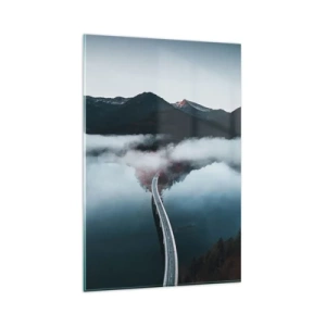 Quadro su vetro - Sull'acqua liscia come uno specchio - 80x120 cm