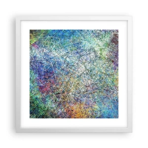 Poster in cornice bianca - Non è cosi semplice - 40x40 cm