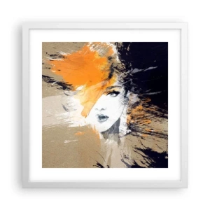 Poster in cornice bianca - E la luce fu - 40x40 cm