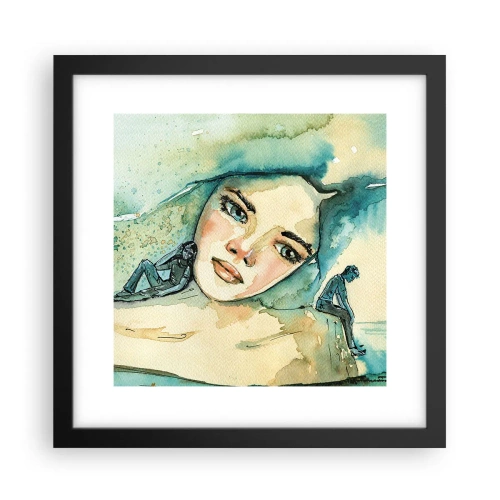 Poster in cornice nera - Am I blue? - 30x30 cm