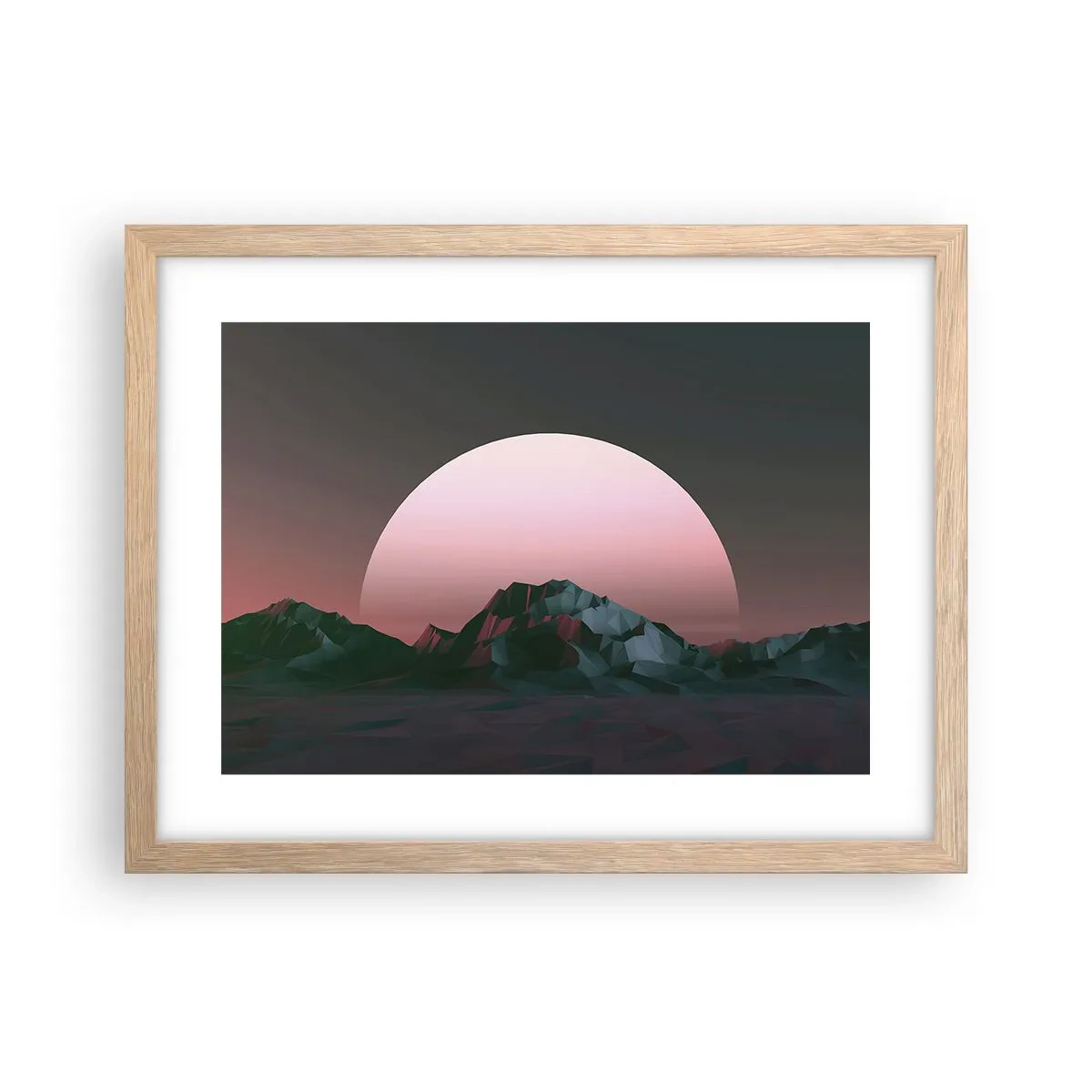 Poster in cornice rovere chiaro - Nella galassia accanto - 40x30 cm