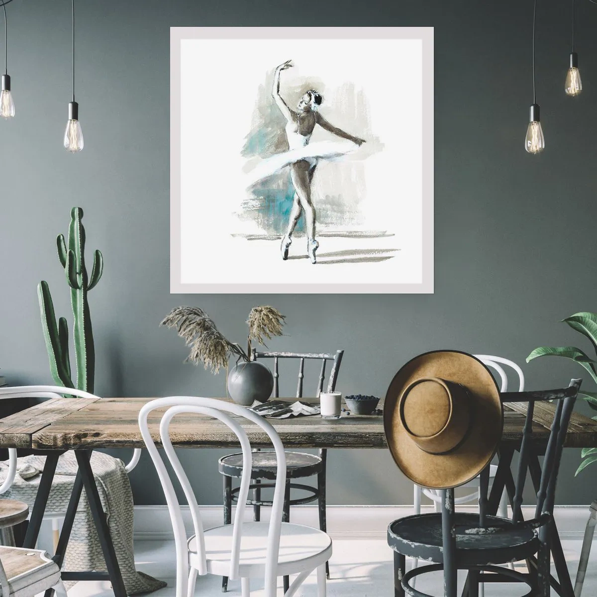 Poster - Tramutata in un cigno - 40x40 cm