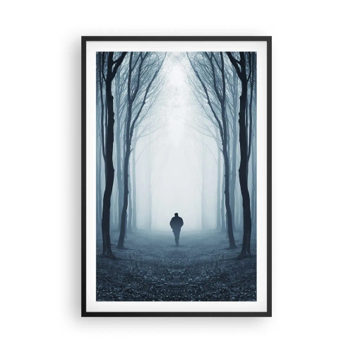 Poster in cornice nera - E tutto è semplice e chiaro - 61x91 cm