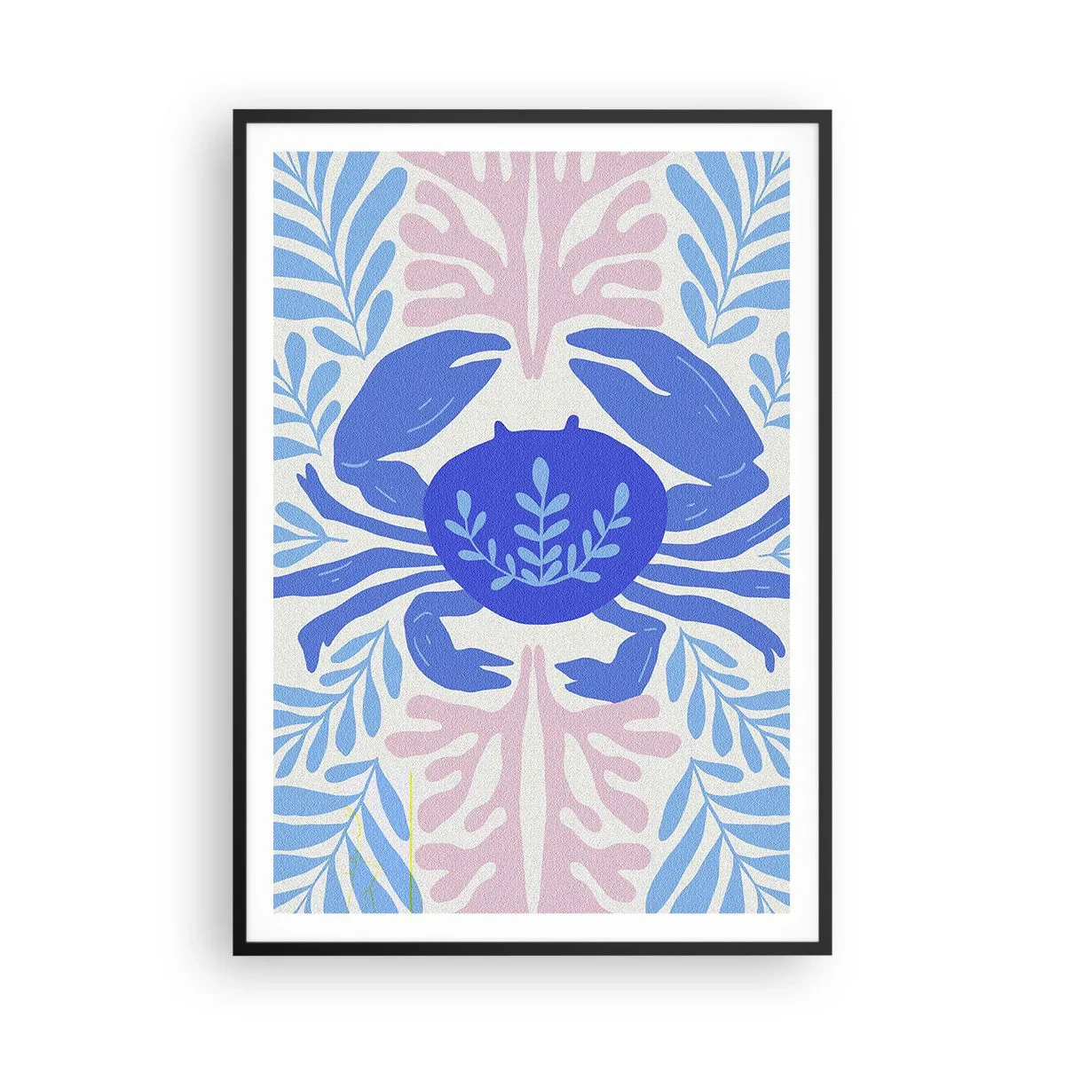 Poster in cornice nera - Come un fiore del mare - 70x100 cm