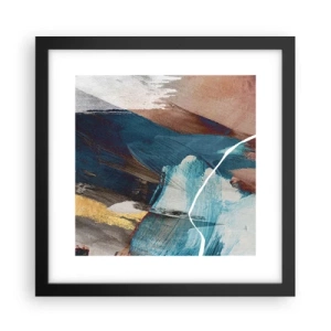 Poster in cornice nera - Con forza ed energia - 30x30 cm