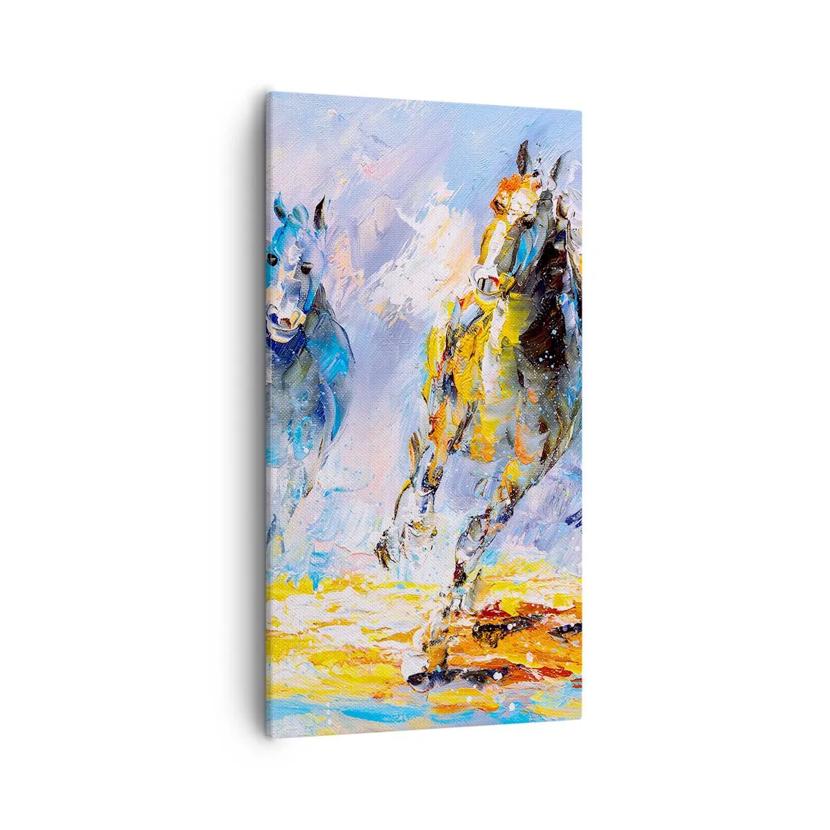 Quadro su tela - Stampe su Tela - Al galoppo nella luce - 55x100 cm