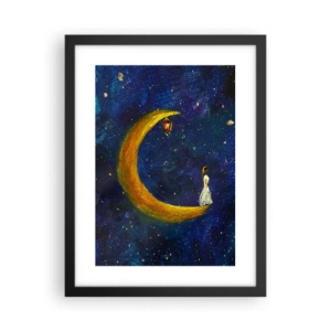 Poster in cornice nera - Il richiamo del mondo - 30x40 cm