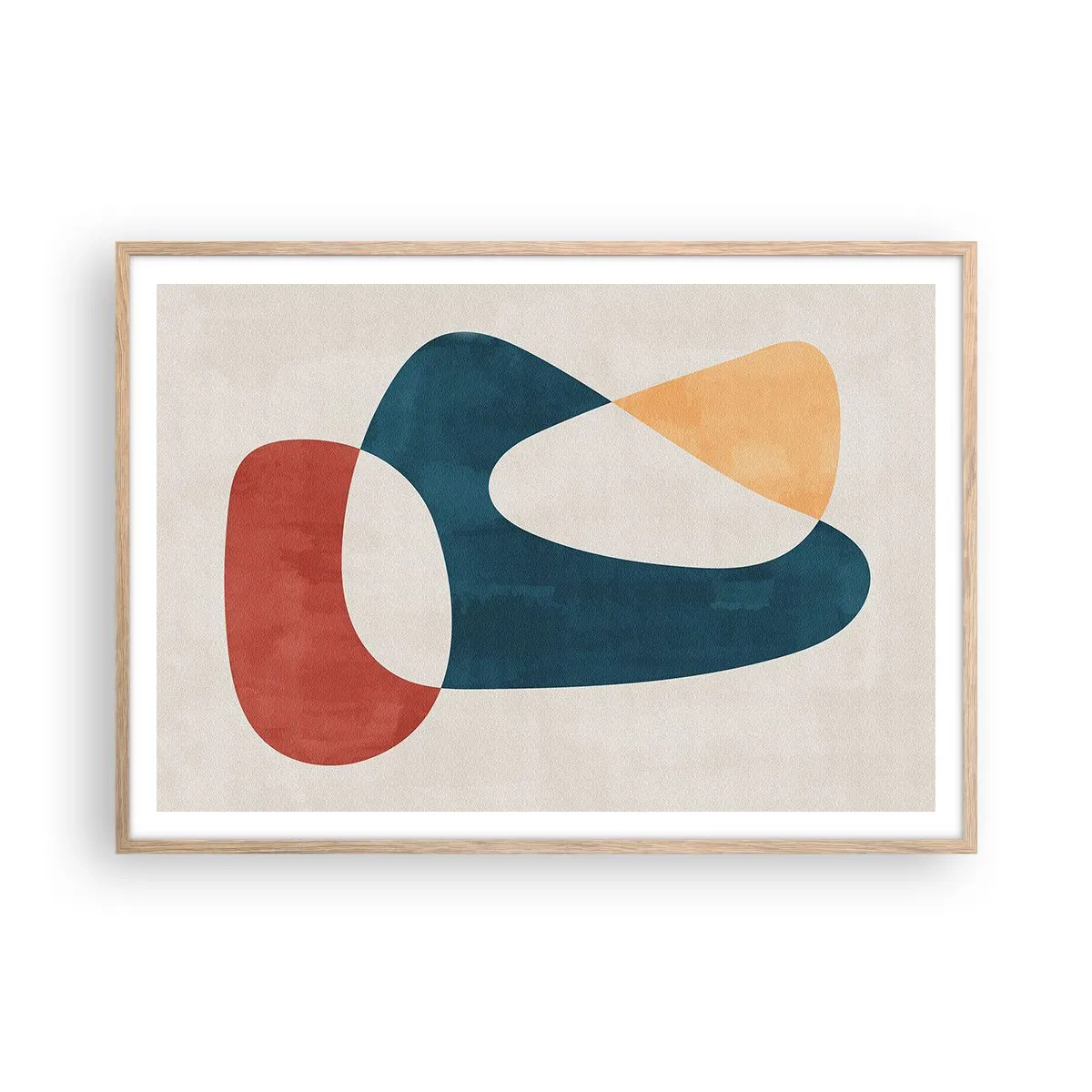 Poster in cornice rovere chiaro - Influenze e metamorfosi - 100x70 cm