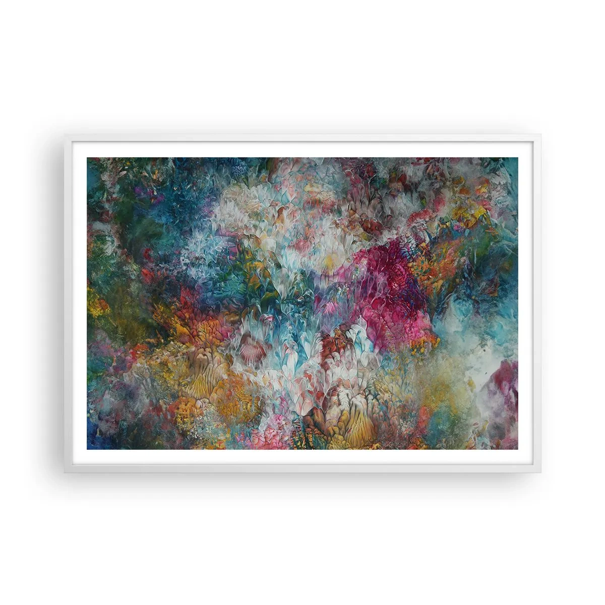 Poster in cornice bianca - In piena fioritura - 100x70 cm