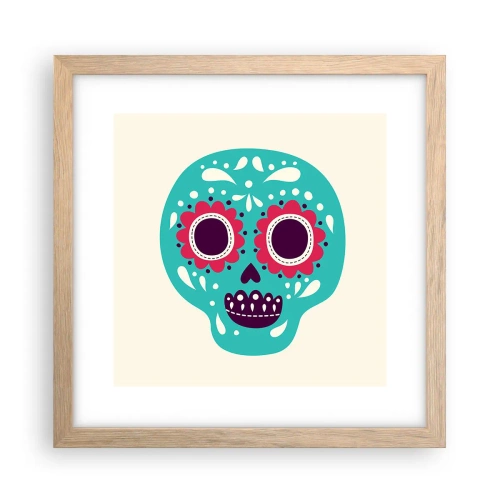 Poster in cornice rovere chiaro - Vita: un gioco fino alla morte - 30x30 cm