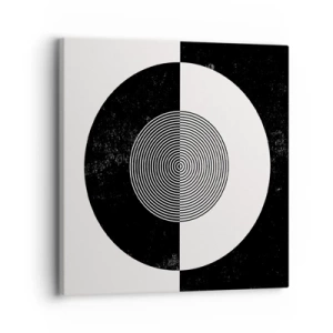 Quadro su tela - Stampe su Tela - Armonia in bianco e nero - 30x30 cm