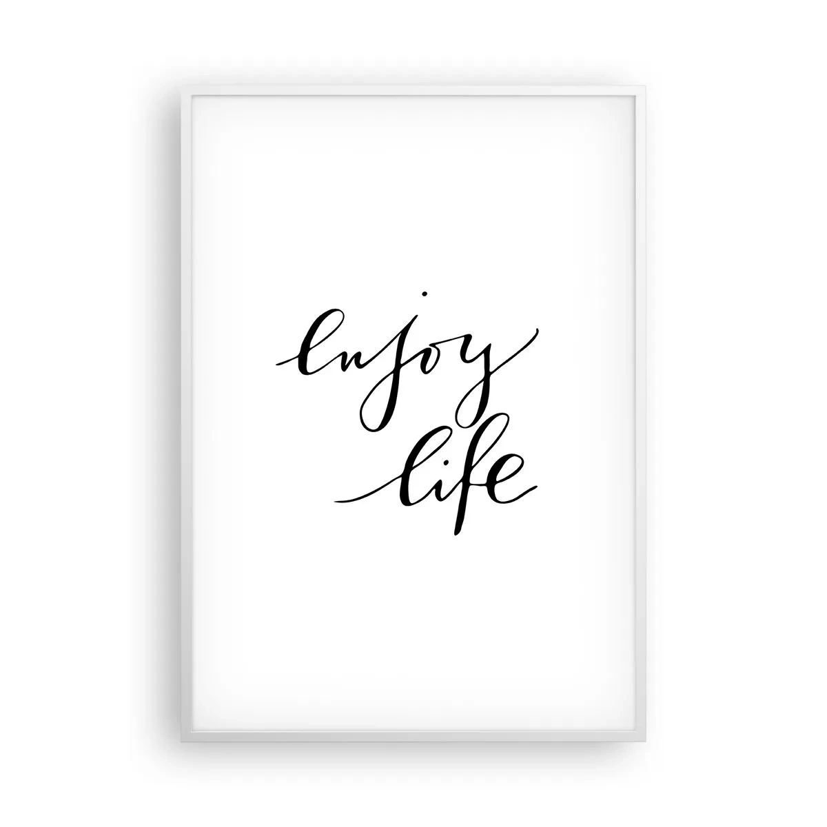 Poster in cornice bianca - Niente da aggiungere... - 70x100 cm