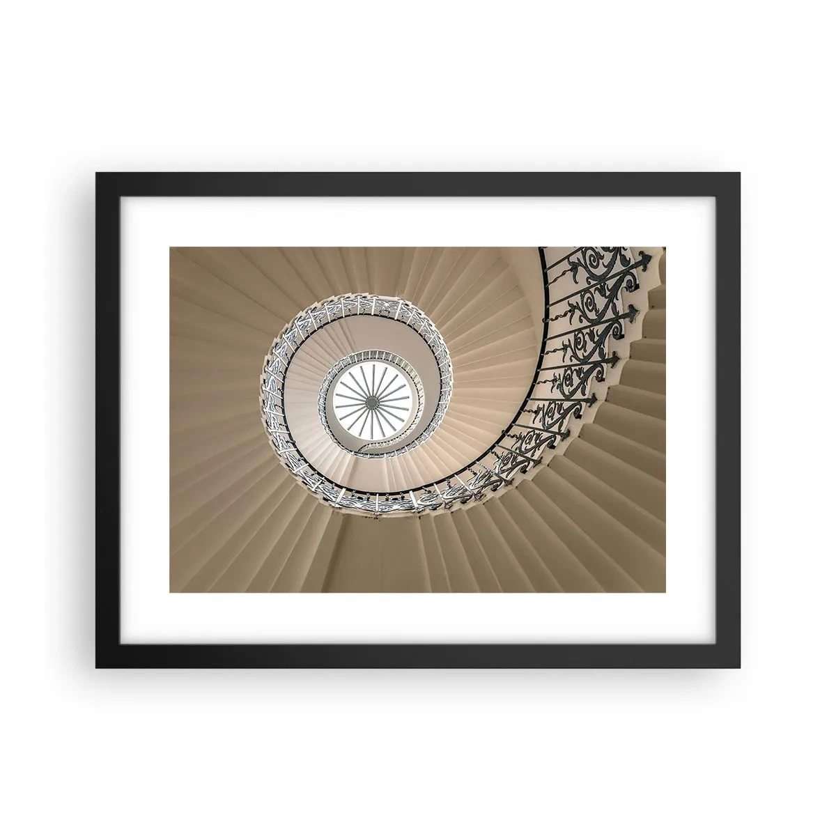 Poster in cornice nera - Al centro della chiocciola - 40x30 cm