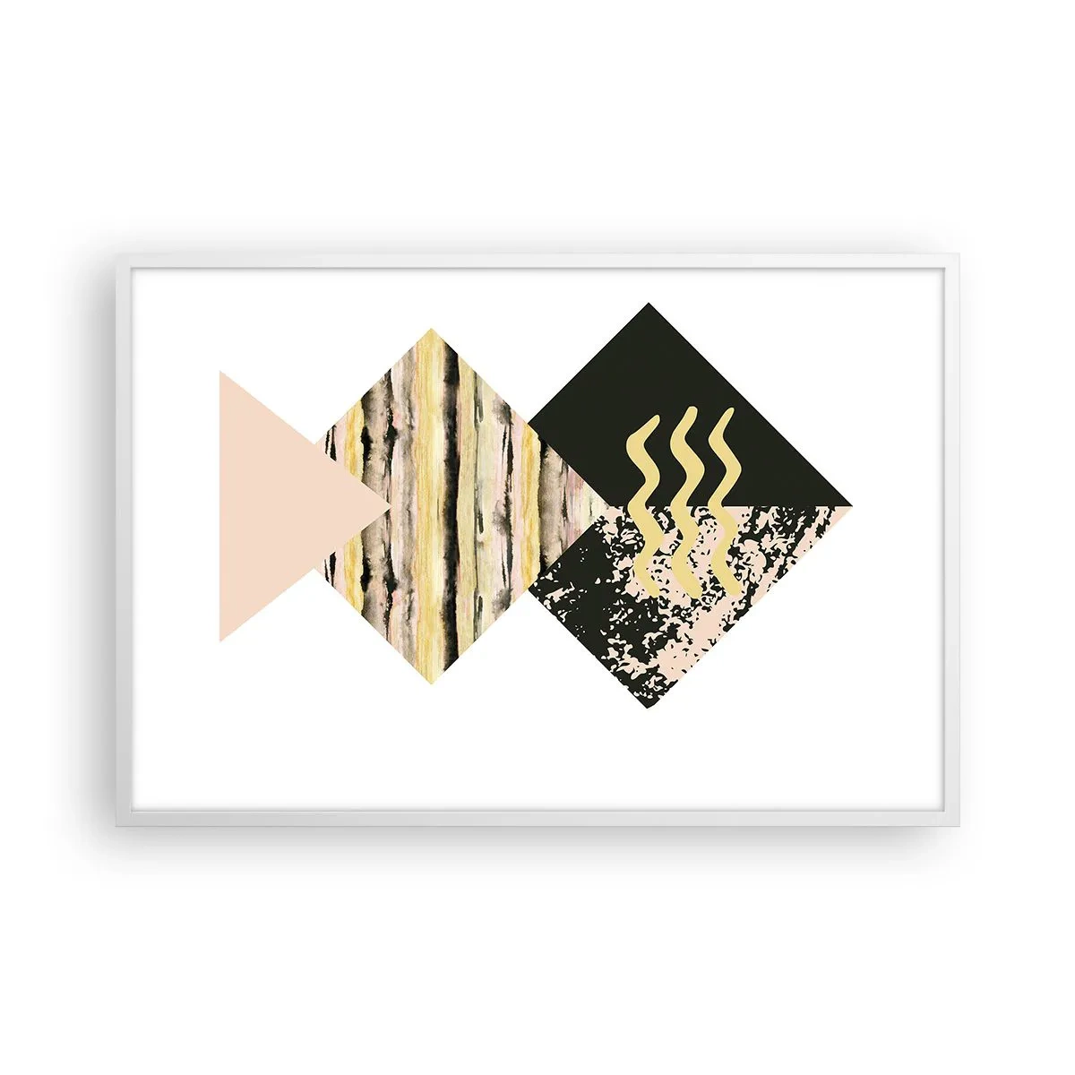 Poster in cornice bianca - Non è così facile - 91x61 cm