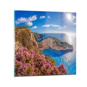 Quadro su vetro - Le mie grosse vacanze greche - 30x30 cm