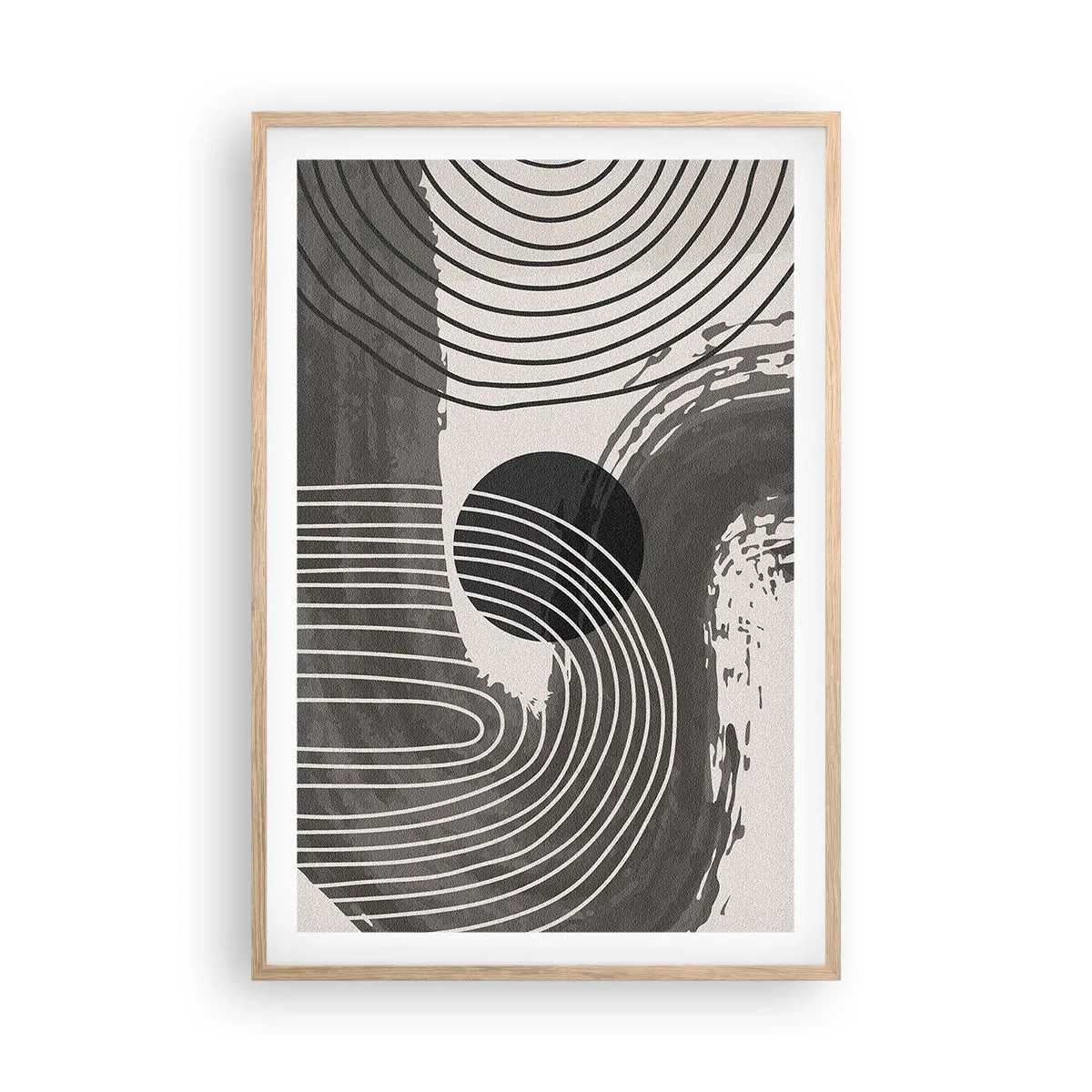 Poster in cornice rovere chiaro - L'ovale vittorioso - 61x91 cm