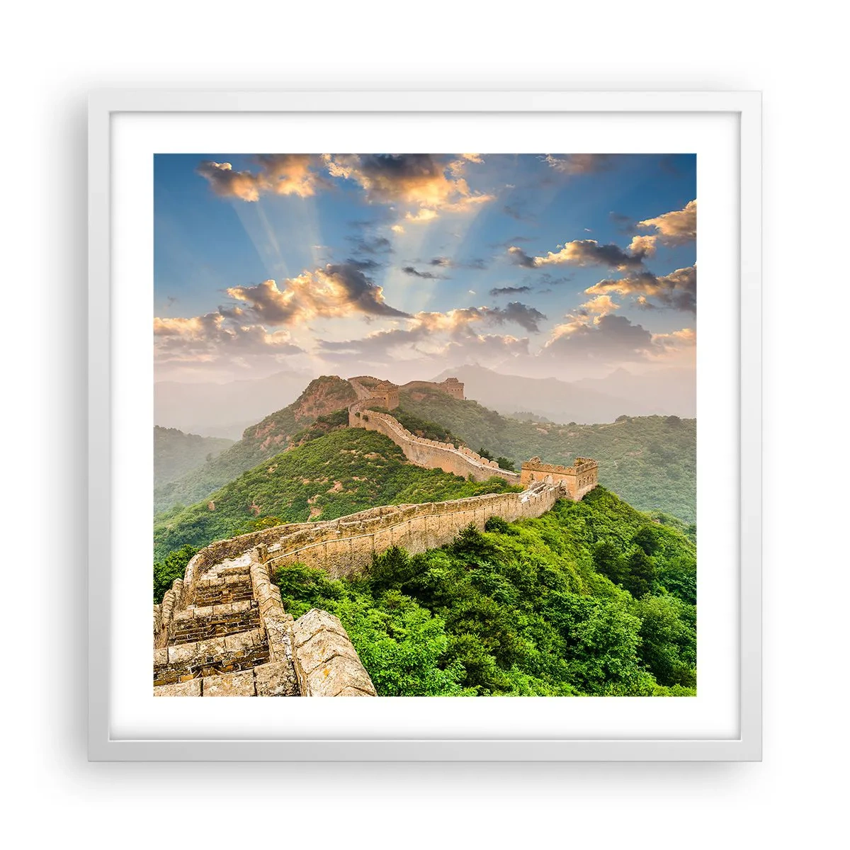 Poster in cornice bianca - La grandezza che non passa mai - 50x50 cm