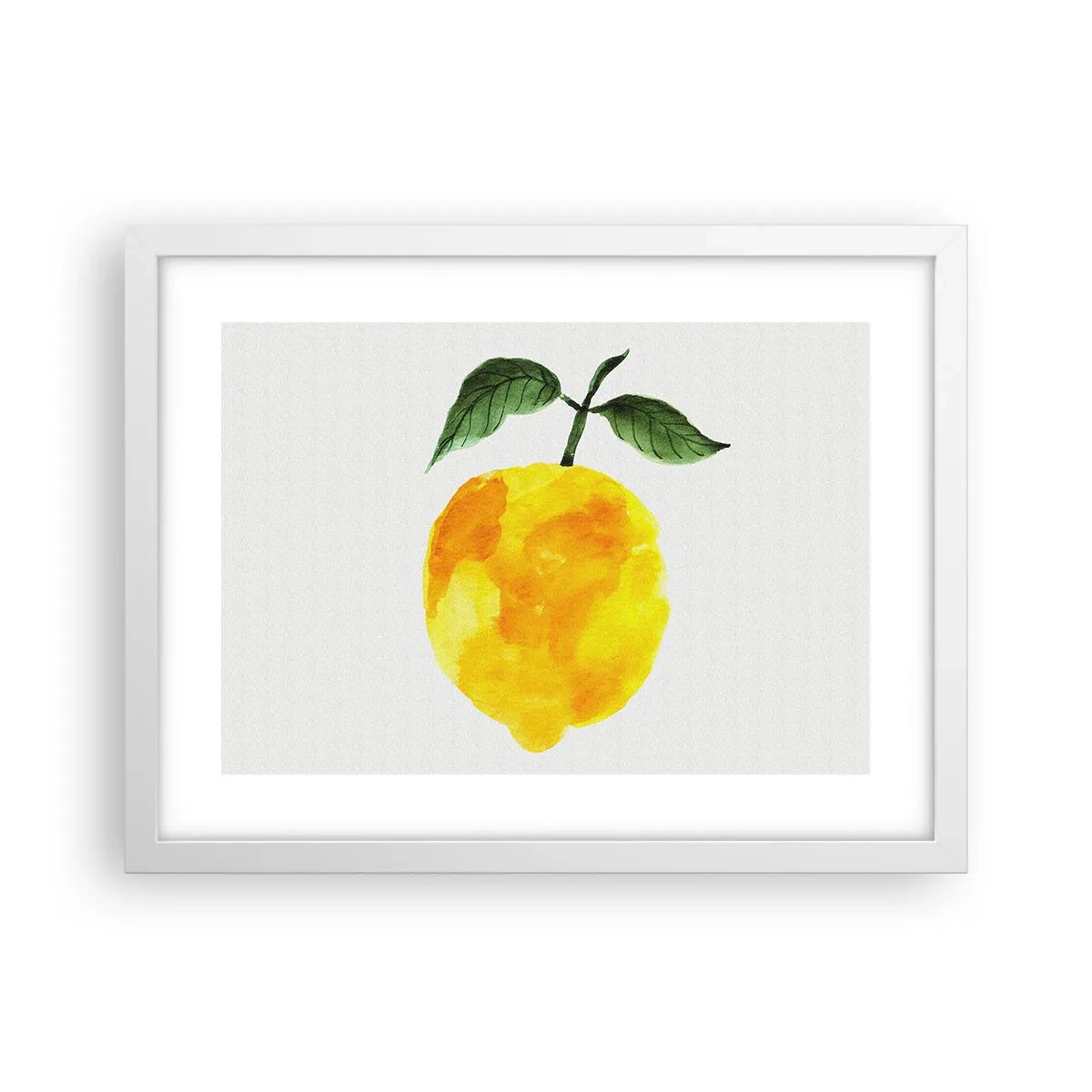 Poster in cornice bianca - Scoprire il sapore del sole - 40x30 cm