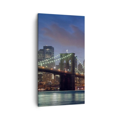 Quadro su tela - Stampe su Tela - Notte illuminata - 45x80 cm