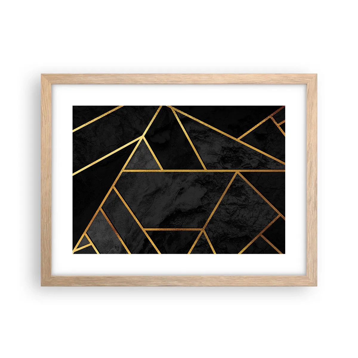 Poster in cornice rovere chiaro - Oscurità e luce - 40x30 cm