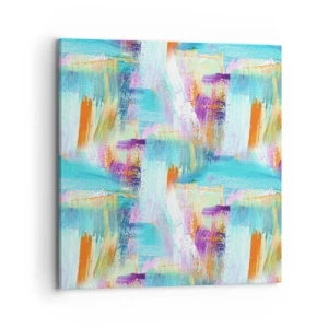 Quadro su tela - Stampe su Tela - Mite intreccio soffuso - 70x70 cm