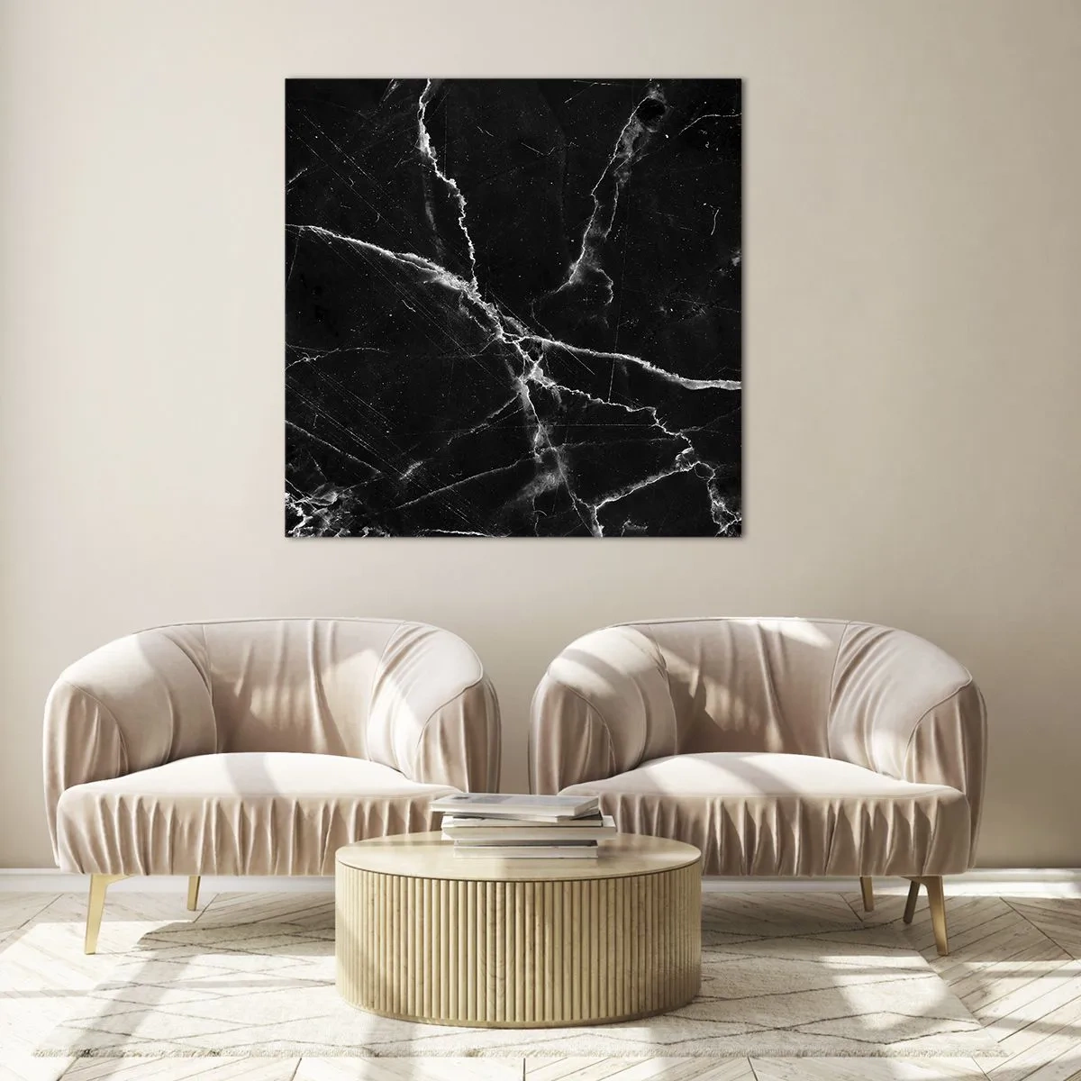 Quadro su vetro - La vita segreta delle pietre - 40x40 cm