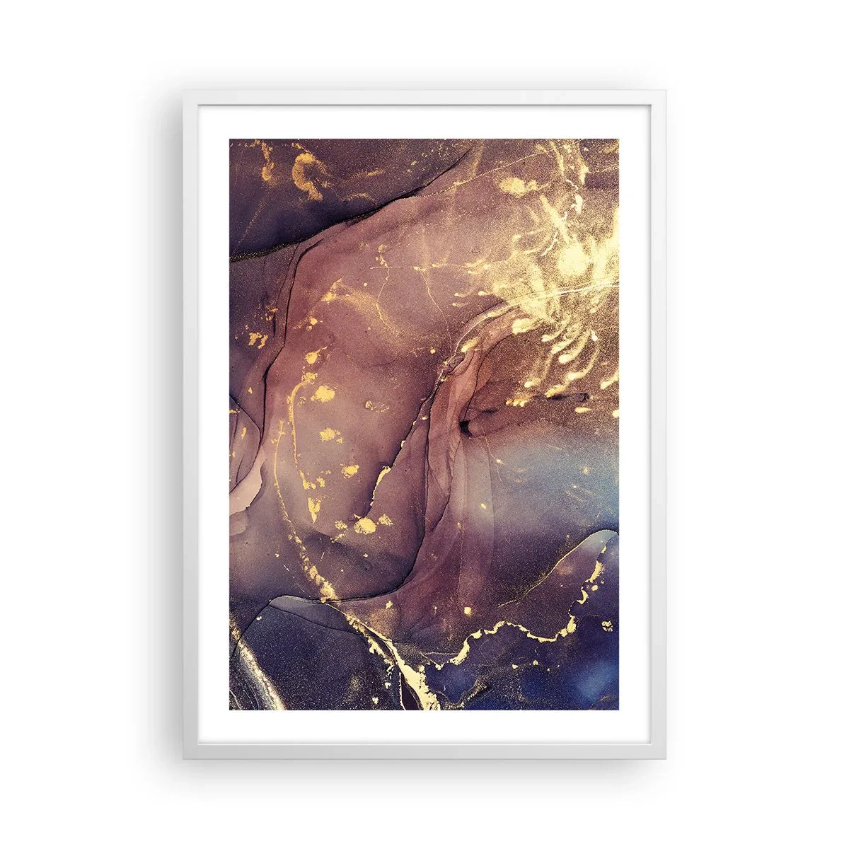 Poster in cornice bianca - Materia e spirito - 50x70 cm