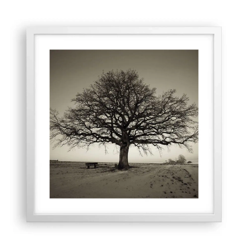 Poster in cornice bianca - Da qui all'eternità - 40x40 cm