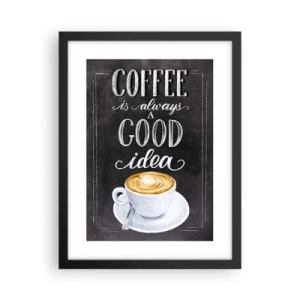 Poster in cornice nera - Of course! - 30x40 cm