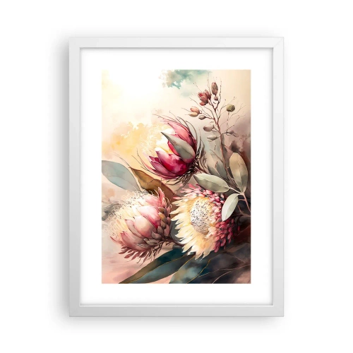 Poster in cornice bianca - Di profilo e di fronte - 30x40 cm