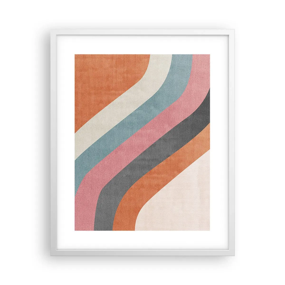 Poster in cornice bianca - Composizione diagonale: movimento - 40x50 cm