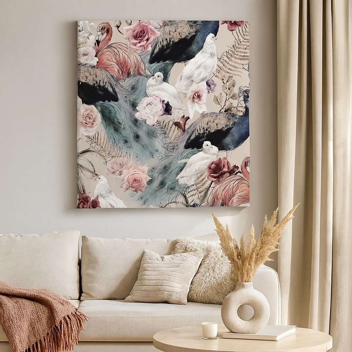 Quadro su tela - Stampe su Tela - Nel giardino del palazzo - 30x30 cm