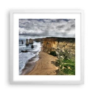 Poster in cornice bianca - Bellezza selvatica - 40x40 cm