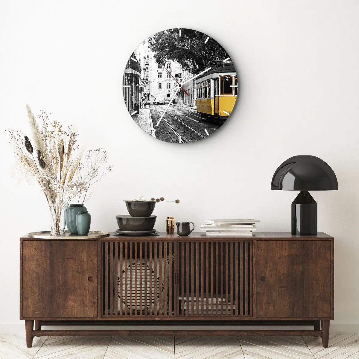 Orologio da parete - Orologio in Vetro - Con il fado in sottofondo - 40x40 cm