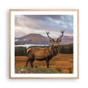 Poster in cornice rovere chiaro - Maestà della natura - 60x60 cm