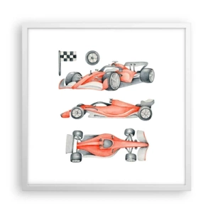 Poster in cornice bianca - Inseguendo i sogni - 50x50 cm