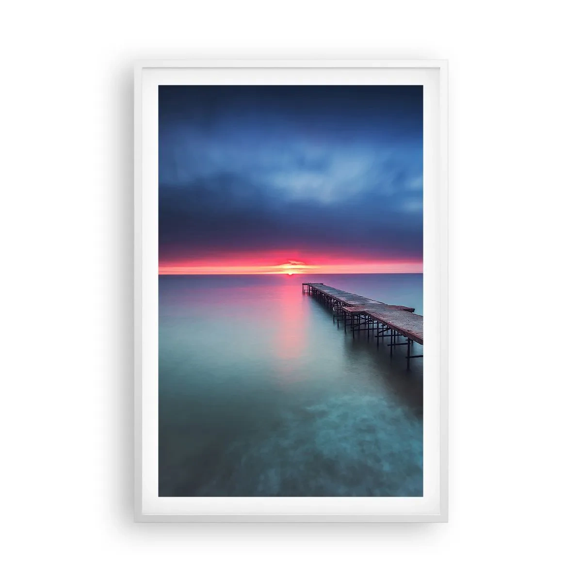 Poster in cornice bianca - Tra il cielo e la terra - 61x91 cm