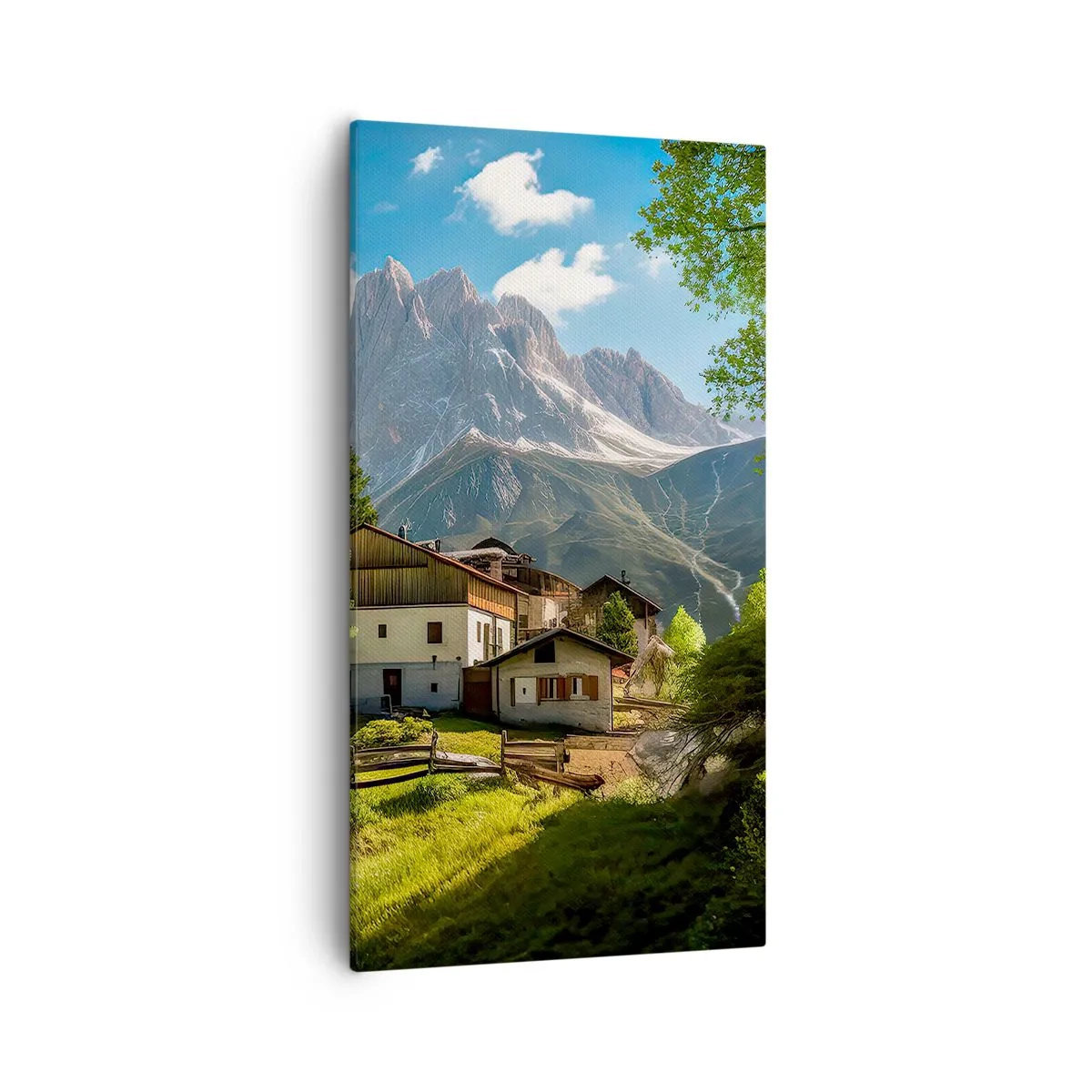 Quadro su tela - Stampe su Tela - Idillio alpino - 55x100 cm
