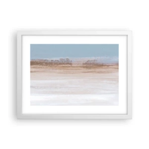 Poster in cornice bianca - Paesaggio incerto - 40x30 cm