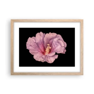 Poster in cornice rovere chiaro - Dritto al cuore - 40x30 cm