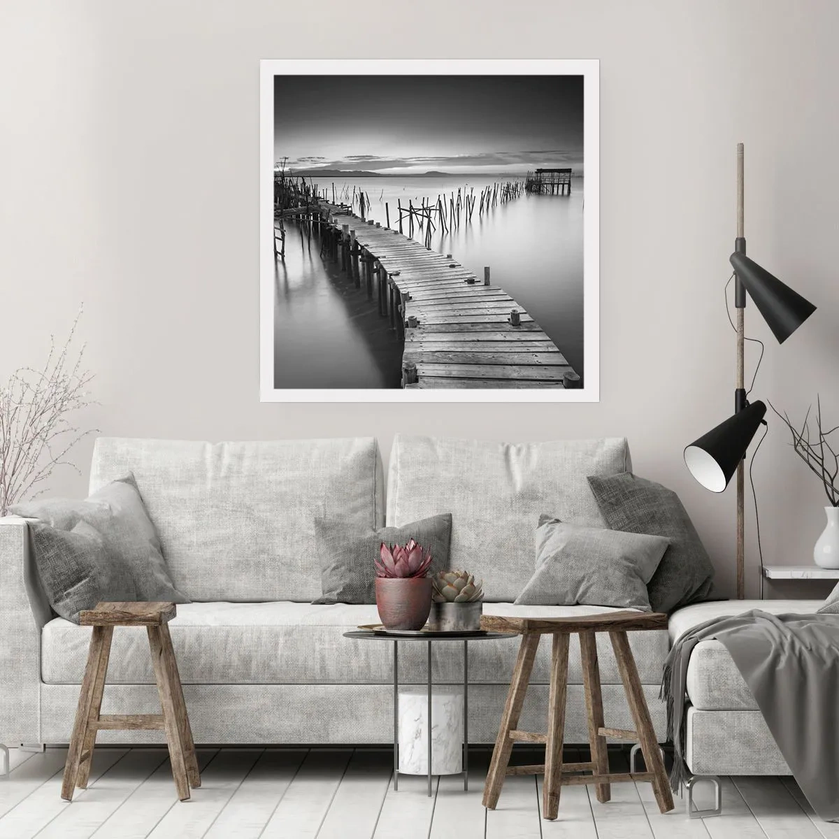 Poster - La pace della riva dimenticata - 30x30 cm