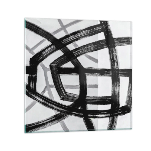 Quadro su vetro - Costruendo la profondità - 70x70 cm