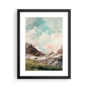 Poster in cornice nera - Lame di roccia - 30x40 cm