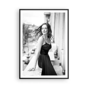 Poster in cornice nera - Sicuramente parigina - 70x100 cm